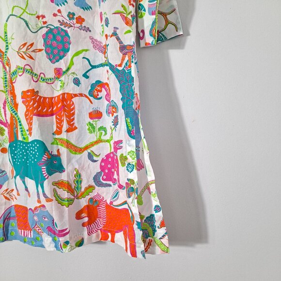 Gretchen Scott Bright Elephant Wild Leaves Tunic Cover-up - Picture 10 of 12